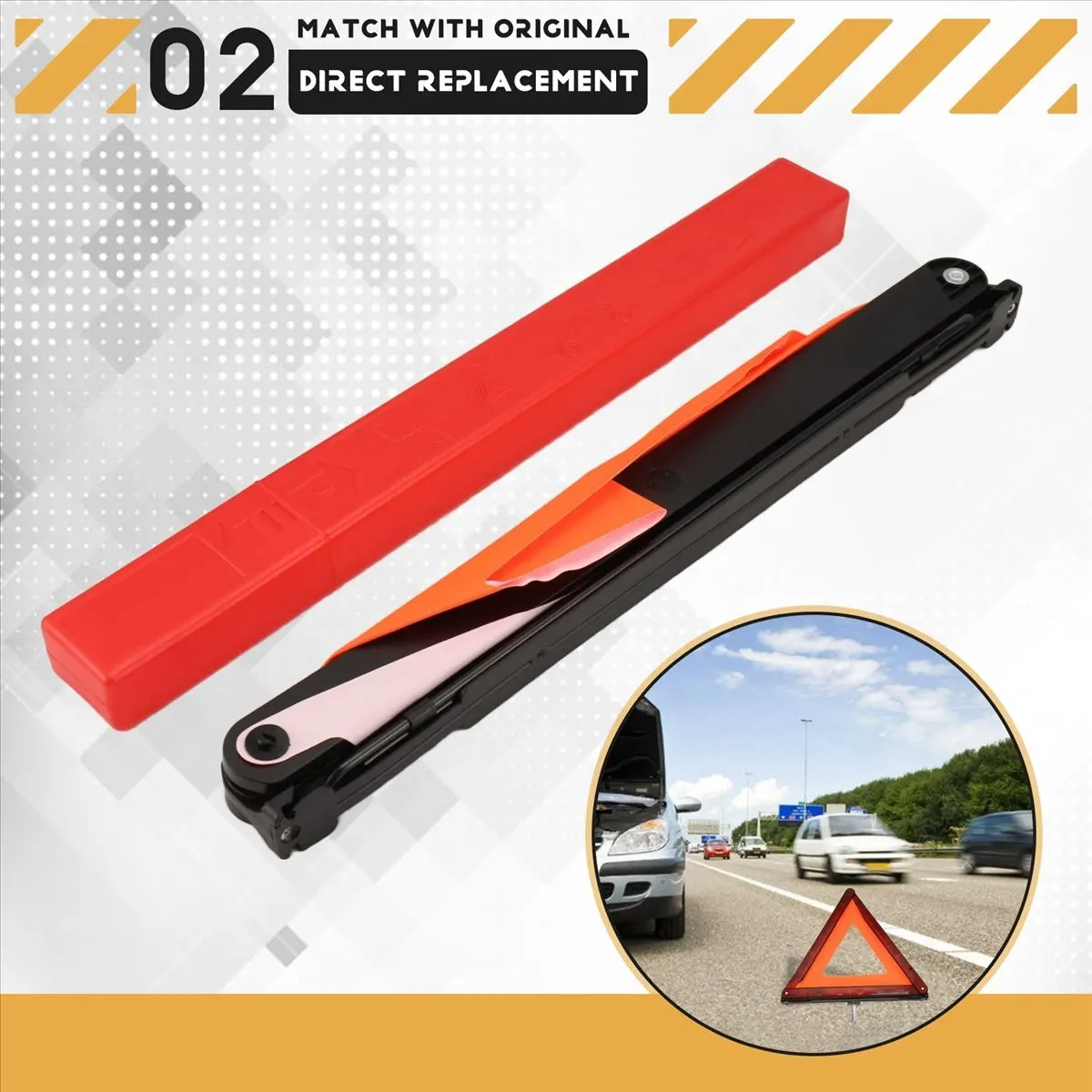 #51X (Red)8K0860251A Triangle Warning Sign for Jetta Golf Sharan Touareg,Automotive Parts & Accessories