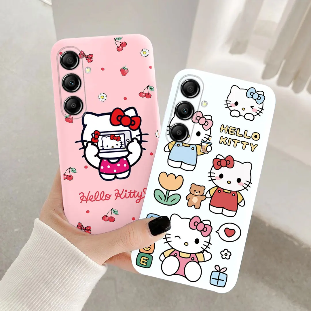 만화 Kuromi 키티 Cinnamoroll 귀여운 전화 케이스 삼성 A15 A25 A35 A55 A14 A24 A34 A54 M14 M15 M23 M34 M35 M54 M55 커버