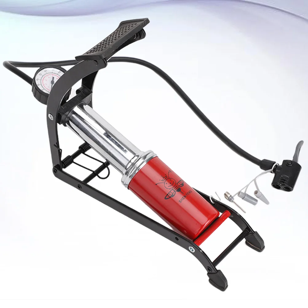 

Upgraded High-Pressure Foot Durable With Pressure Gauge Anti-Slip Pedal For Cars Bicycles Motorcycles Ball Fast Inflation Floor