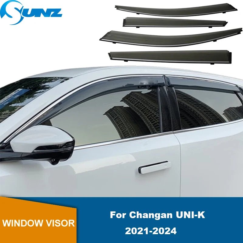 Side Window Visor For Changan UNI-K 2021 2022 2023 2024 Car Door Visor Wind Sun Rain Guards Side Window Wind Deflectors