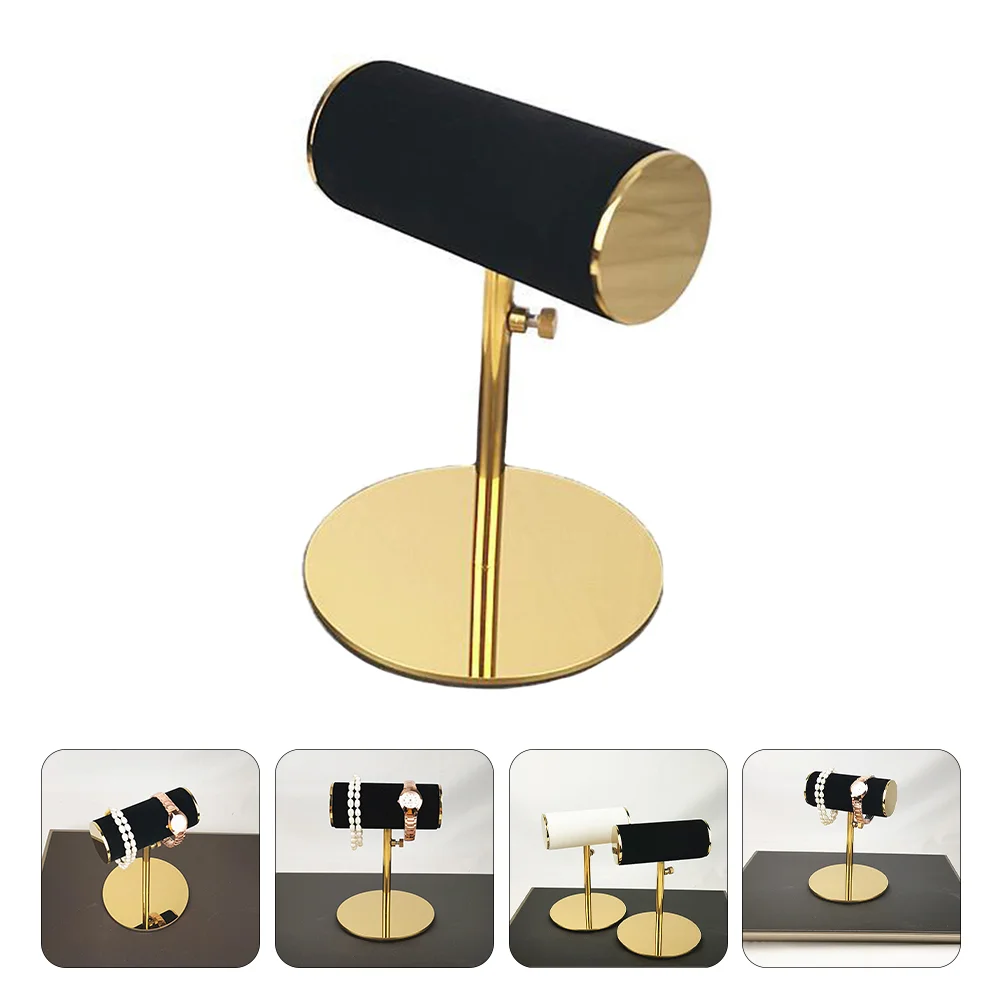 Display Frame Watch Stand Show Rack Bracelets Racks Shelf Ring Black Stainless Steel