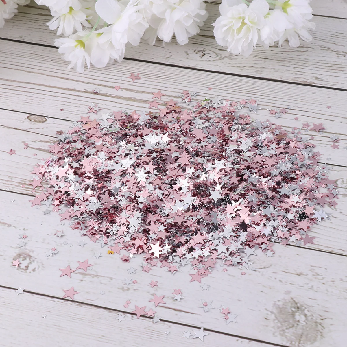 

1Pack Pentagram Confetti 3mm 6mm 10mm Mixed Glitter Party Wedding Tabletop Decorations Rose Gold Silver Star Confetti