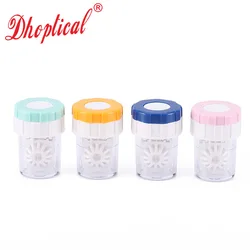Contact lens companion box portable cleaner manual rotation small storage box paper box packaging cross-border