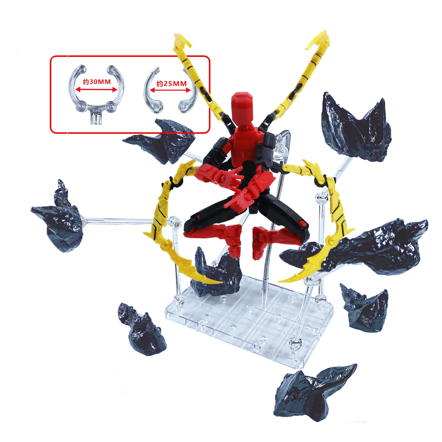 Action Figure Stand - Anime Action Figures Blasted Rock Impact