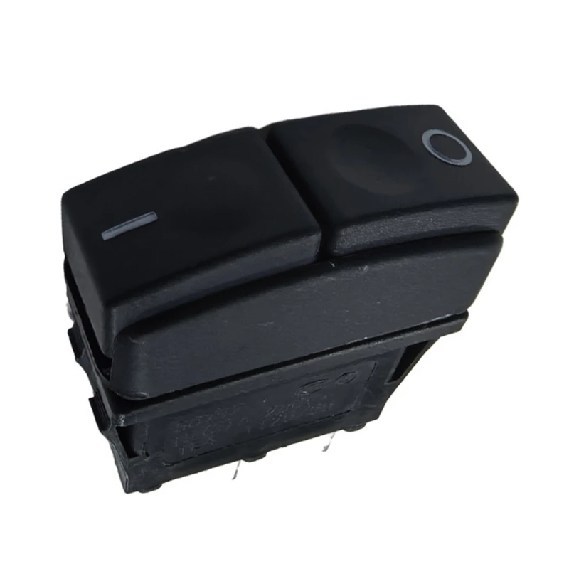 M7DF Black Rectangular Button Part for Household Steamer Unit, Power Control Replacement 15A 125V/250VAC, 1 Pack 3.3 x 3.7