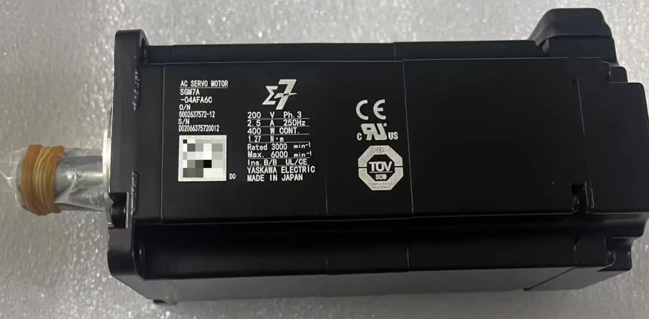 Original Genuine，SGM7A-04AFA6C Brand New Servo Motor，Fast shipping，in stock