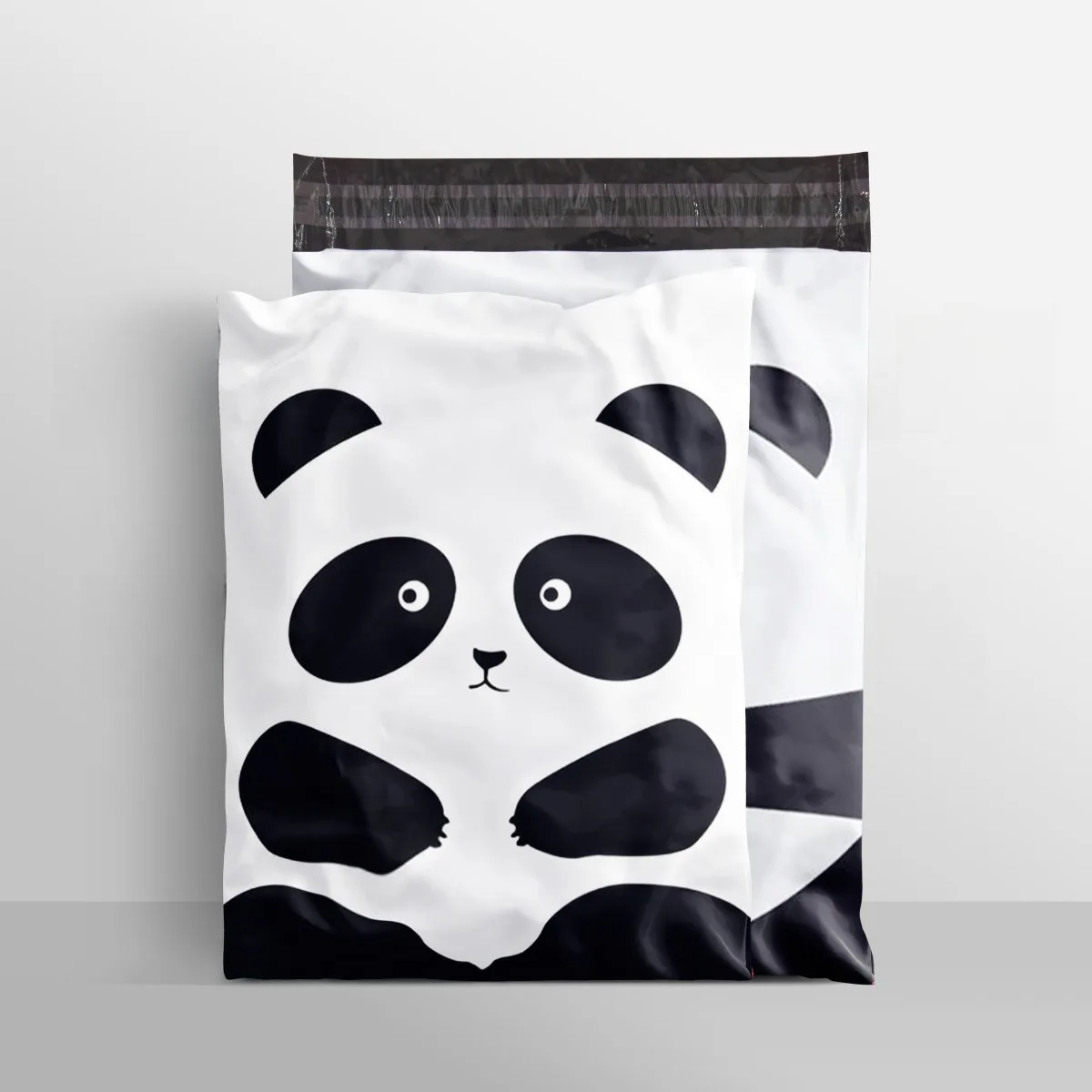 

9.5x13.5'' Cute Panda Poly Mailers Self-Sealing Waterproof Shipping Bags for Small Business Clothing Boutique Packaging