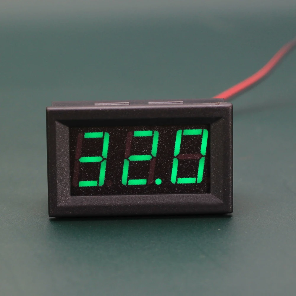 Abs Digital Voltmeter Three-digit Two-wire Voltmeter Head Measurement Dc 5v-120v Electrical Instruments