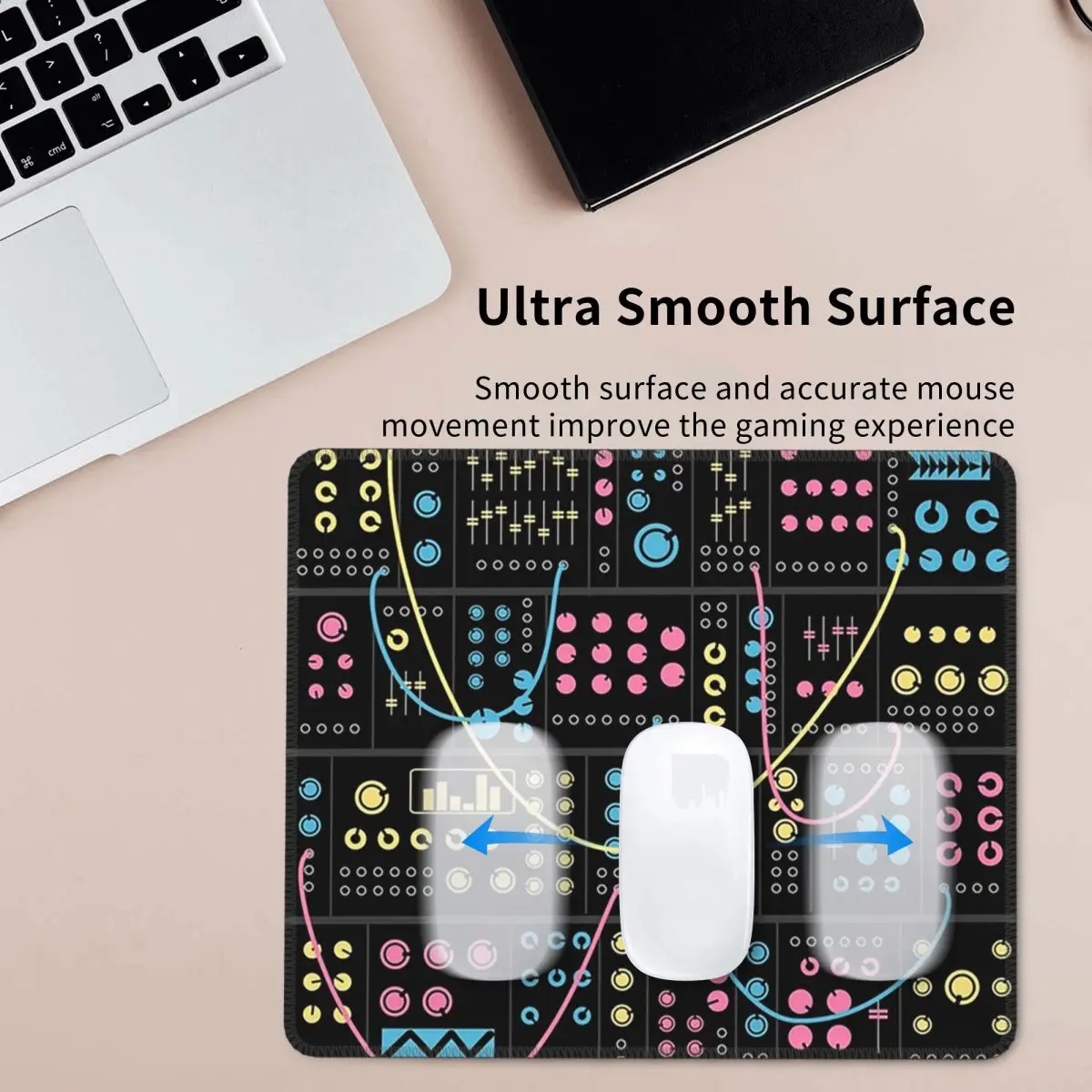 Alfombrilla de ratón con sintetizador Modular, alfombrilla para teclado de ordenador, alfombrilla para ratón, Gaming, PC, portátil, escritorio, accesorios de oficina, alfombrillas para mesa