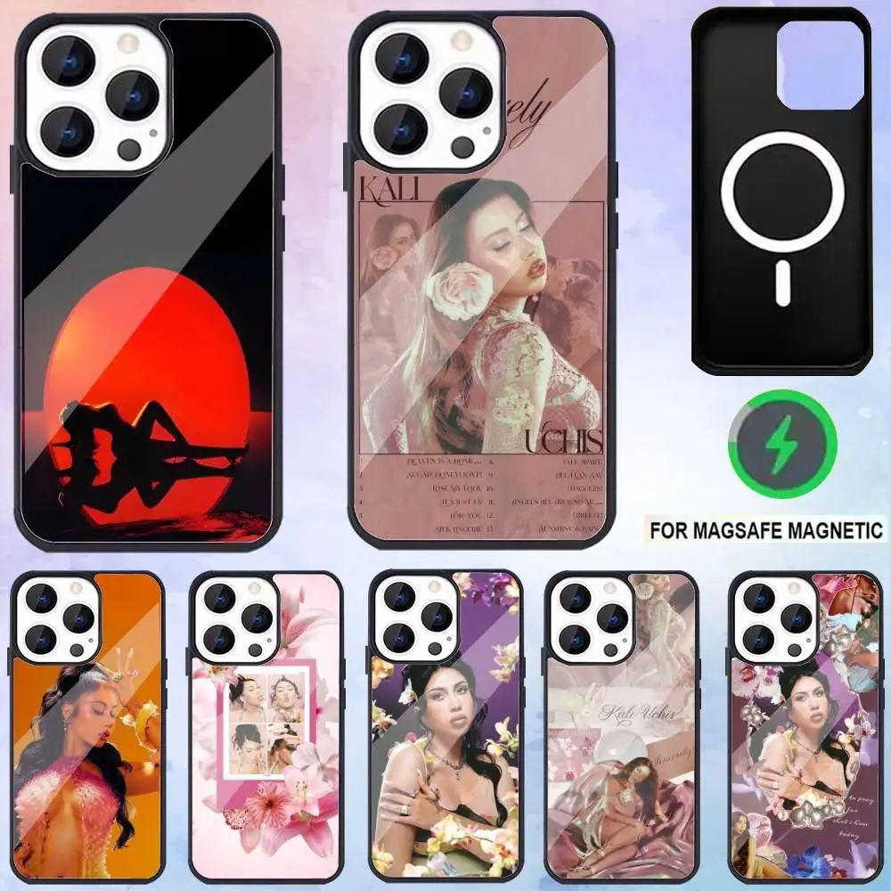 

K-kali U-uchis Sincerely Phone Case For iPhone17,16,15,14,13,12,11 Plus,Pro Max Magnetic For Magsafe Wireless Charging