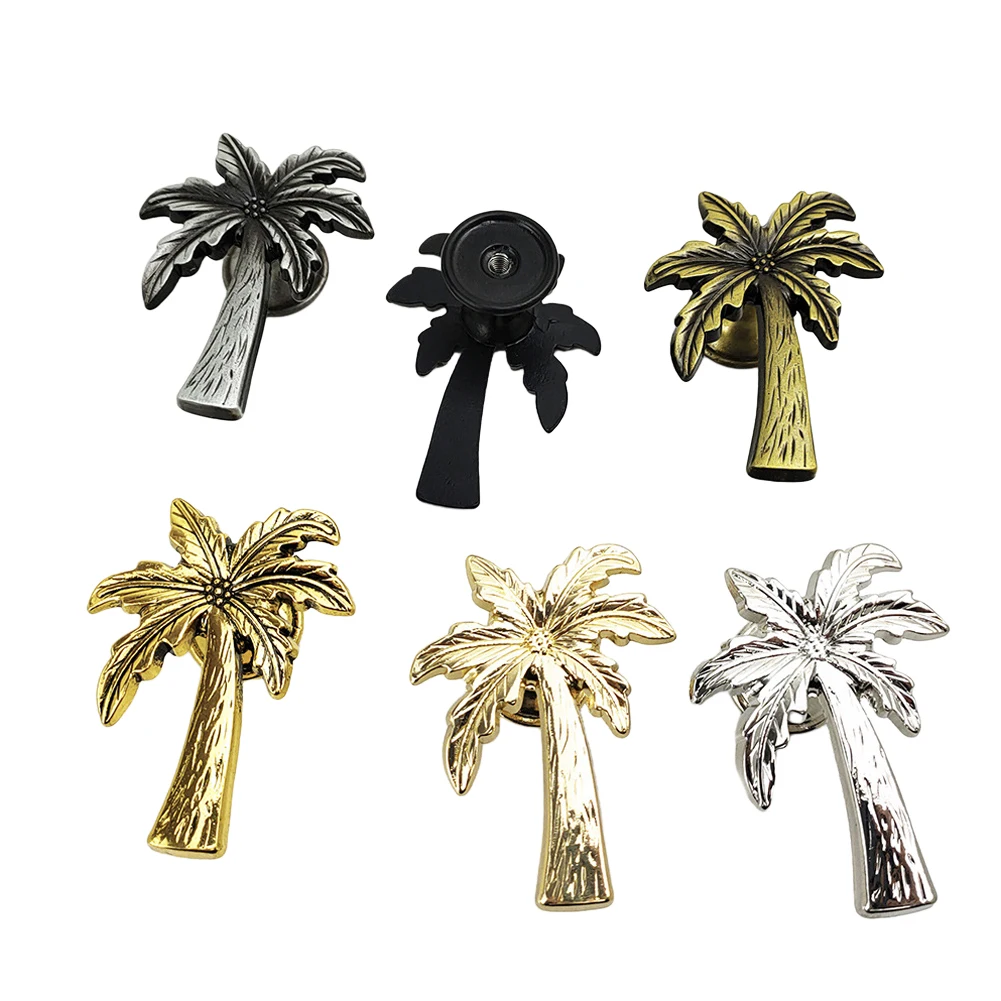 Enhance Your Home Aesthetics with coconut palm Cabinet Knobs Drawer Decorative Metal Alloy coconut palm Knob Pulls