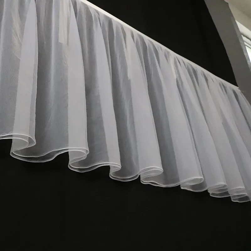 Ceiling Gauze Curtain Wedding Props Wedding Hall Gauze Hotel Top S-shaped Floating Ceiling Decoration Fabric