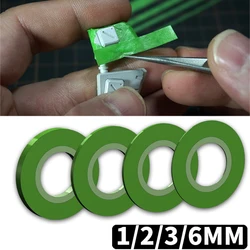 4Pcs/set Model Masking Tape Fine Line Green Precision DIY Painting Cover Tape for Model Hobby Tool Set Width 1/2/3/6mm Model Kit