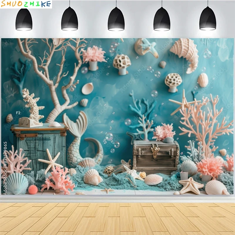 デジタル写真の背景,写真スタジオの背景,小道具,鮮やかな風船,虹,雲,人魚,子供,赤ちゃん,誕生日,AO-10