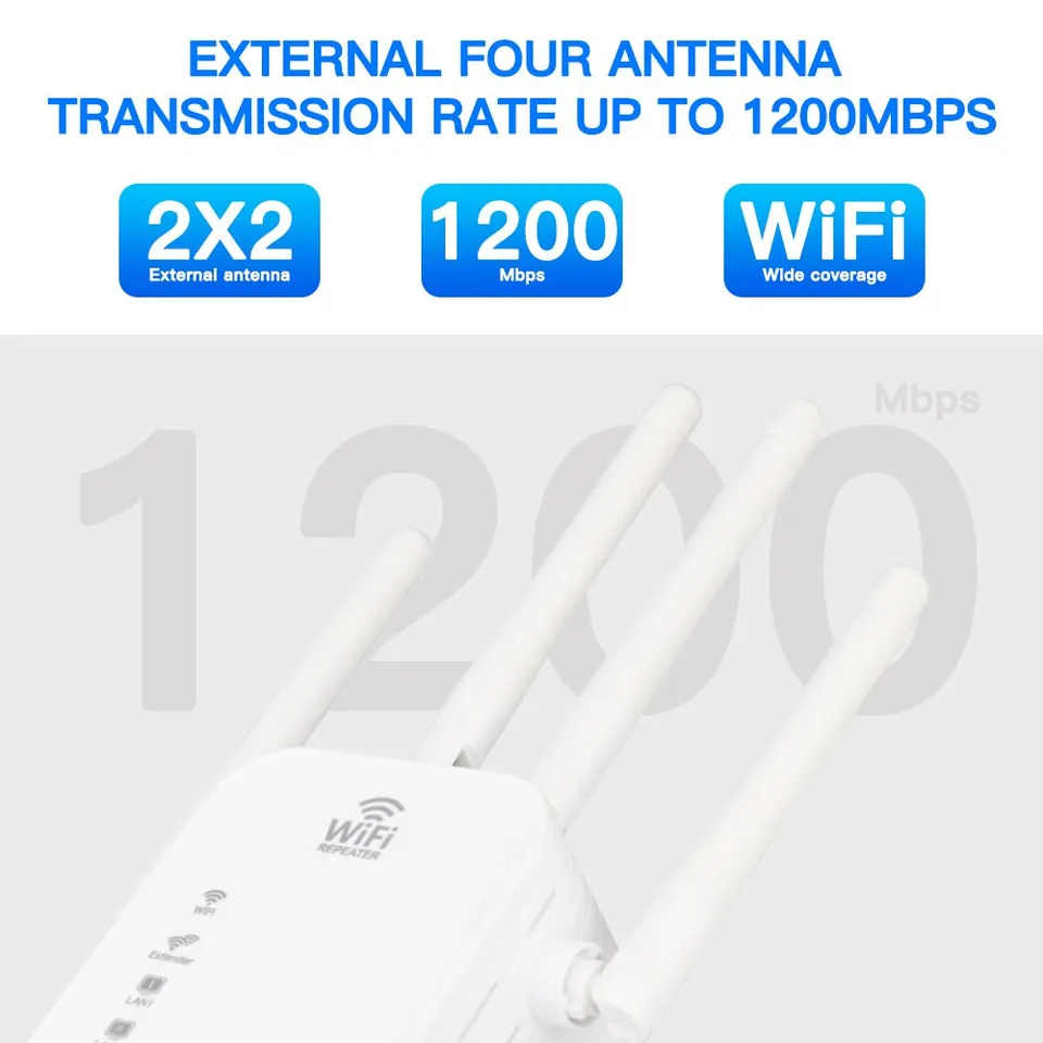 Wifi-versterker met LAN-aansluiting, AP-modus/repeater