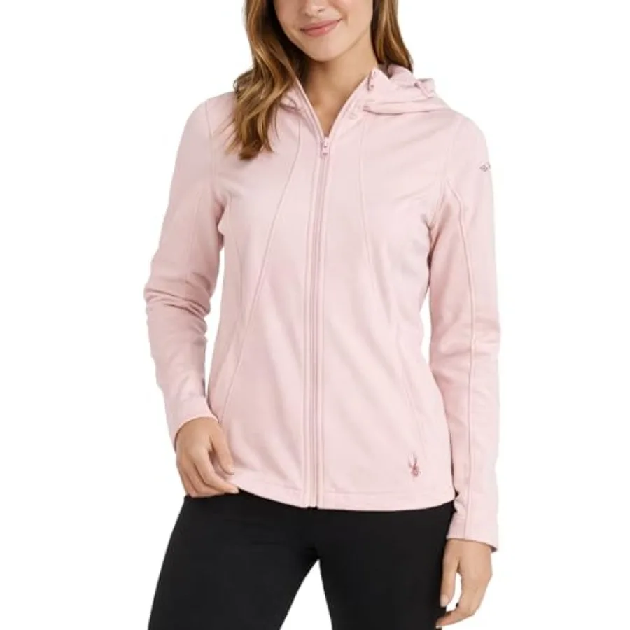 

Spyder Womens Softshell Jacket - Wind and Water Resistant Grid Fleece Lined Hooded Womens Jacket For Outdoor Hiking