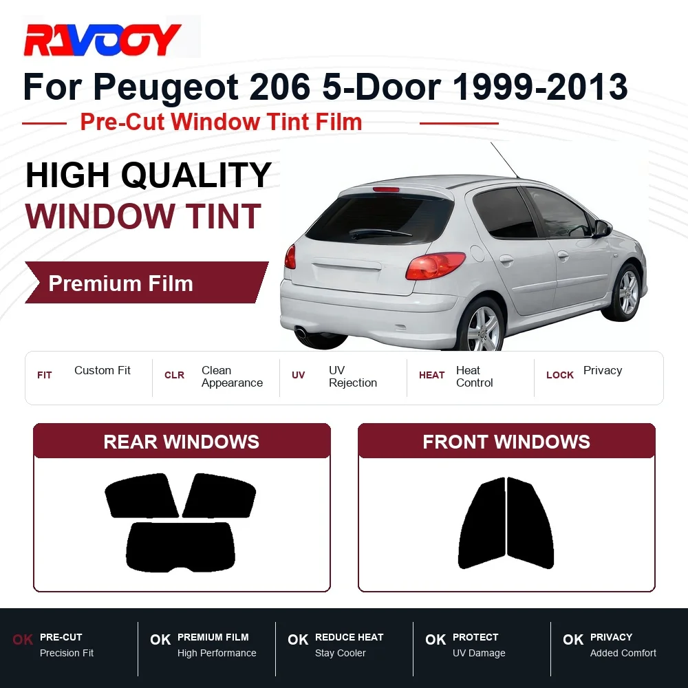 pelicula-de-privacidad-para-ventanas-delanteras-y-traseras-de-peugeot-206-de-5-puertas-1999-2013-precortada-con-proteccion-uv-y-rechazo-de-calor