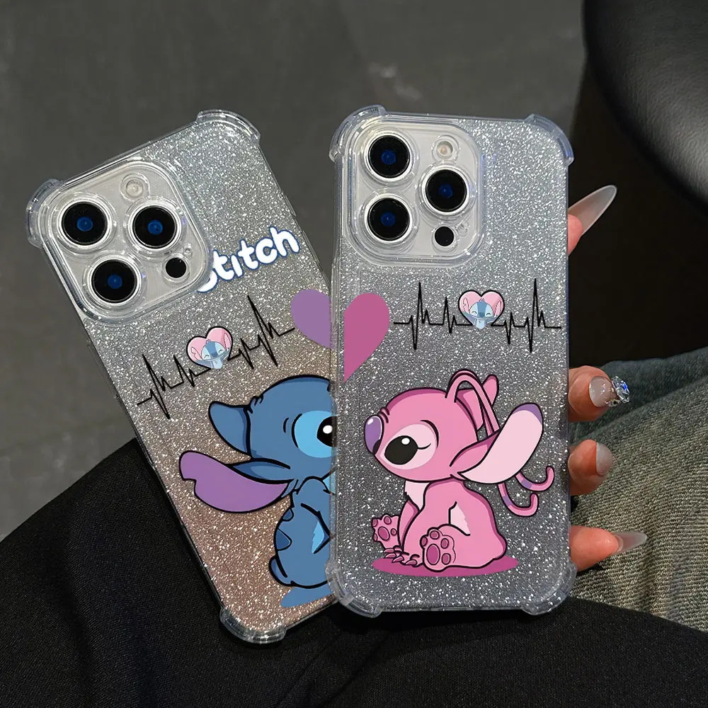 Lovely Cute Cool Stitch Phone Case For vivo V40 V30 V29 V27 V25 V23 Y02 Y50 Y76 Y38 Y28 Y78 Y36 Y27 Y35 Pro 4G 5G Bling Cover