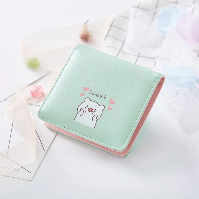 女性用の小さな財布,女の子用の小さな財布,素敵なピンクの財布,ファッショナブルな折りたたみ式カードホルダー