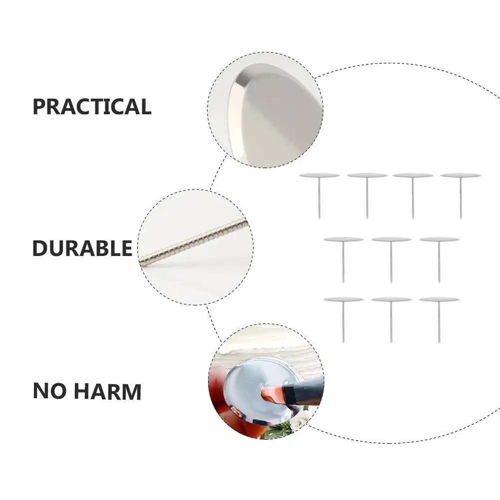 10 Pcs Diy Cream Flower Nails 7.5cm Diameter Reusable Cake Decorating Tools Baking Decoration Molds Baking Accessories