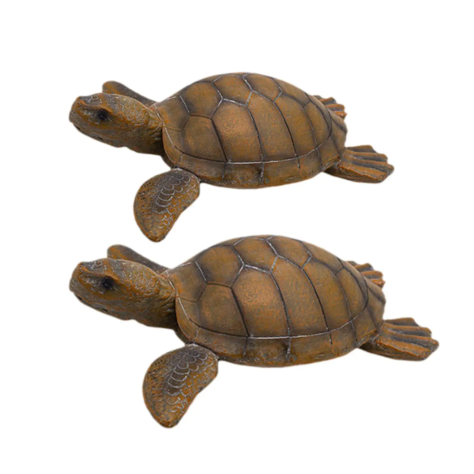 

Turtle Statue Outdoor Lifelike Collection Animal Sculpture Resin Figurine for