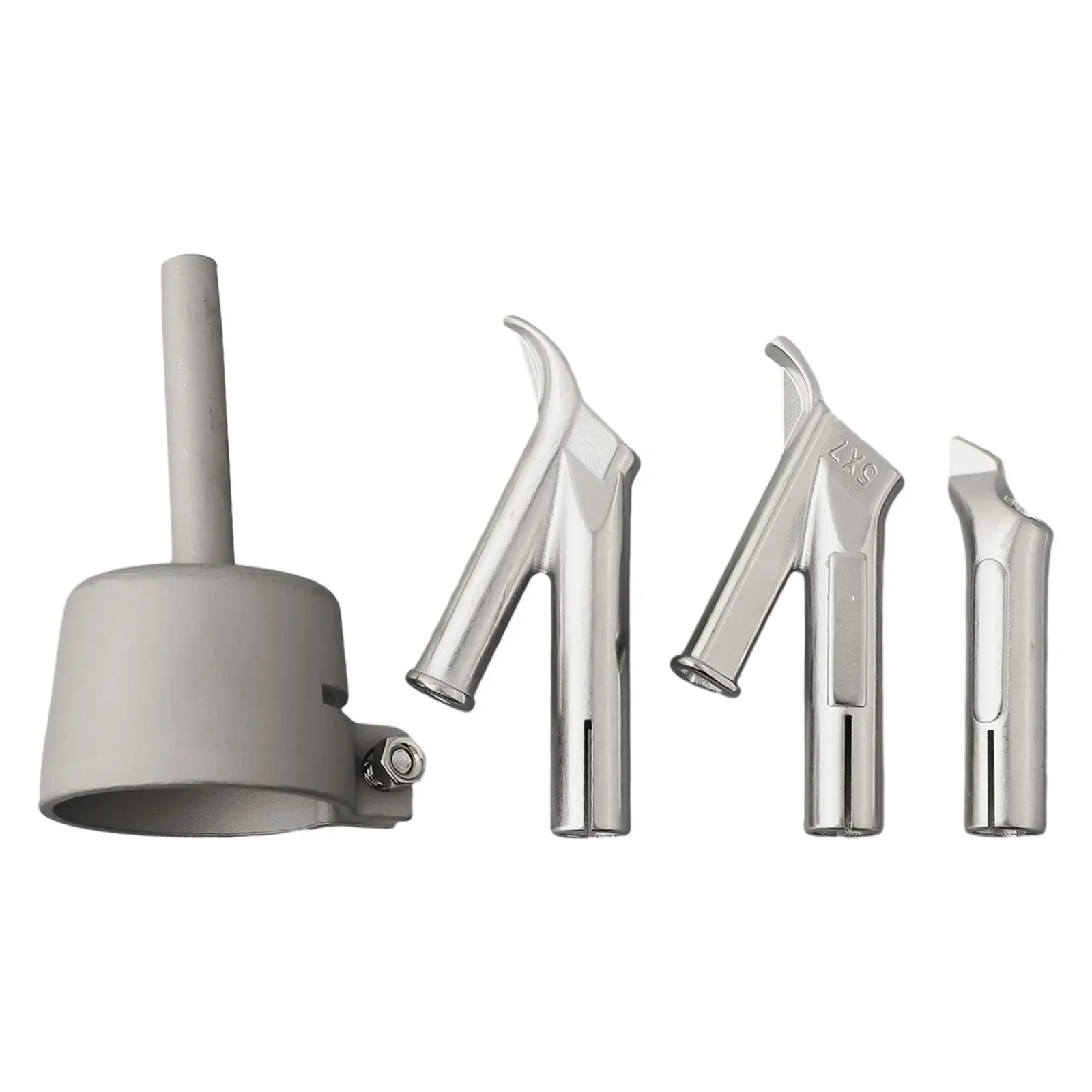 Set of 4 Nozzles for Hot Air Torch Welding on For Vinyl PVC Plastic 5mm Weld Tips Designed for Effective Plastic Sheet Repairs