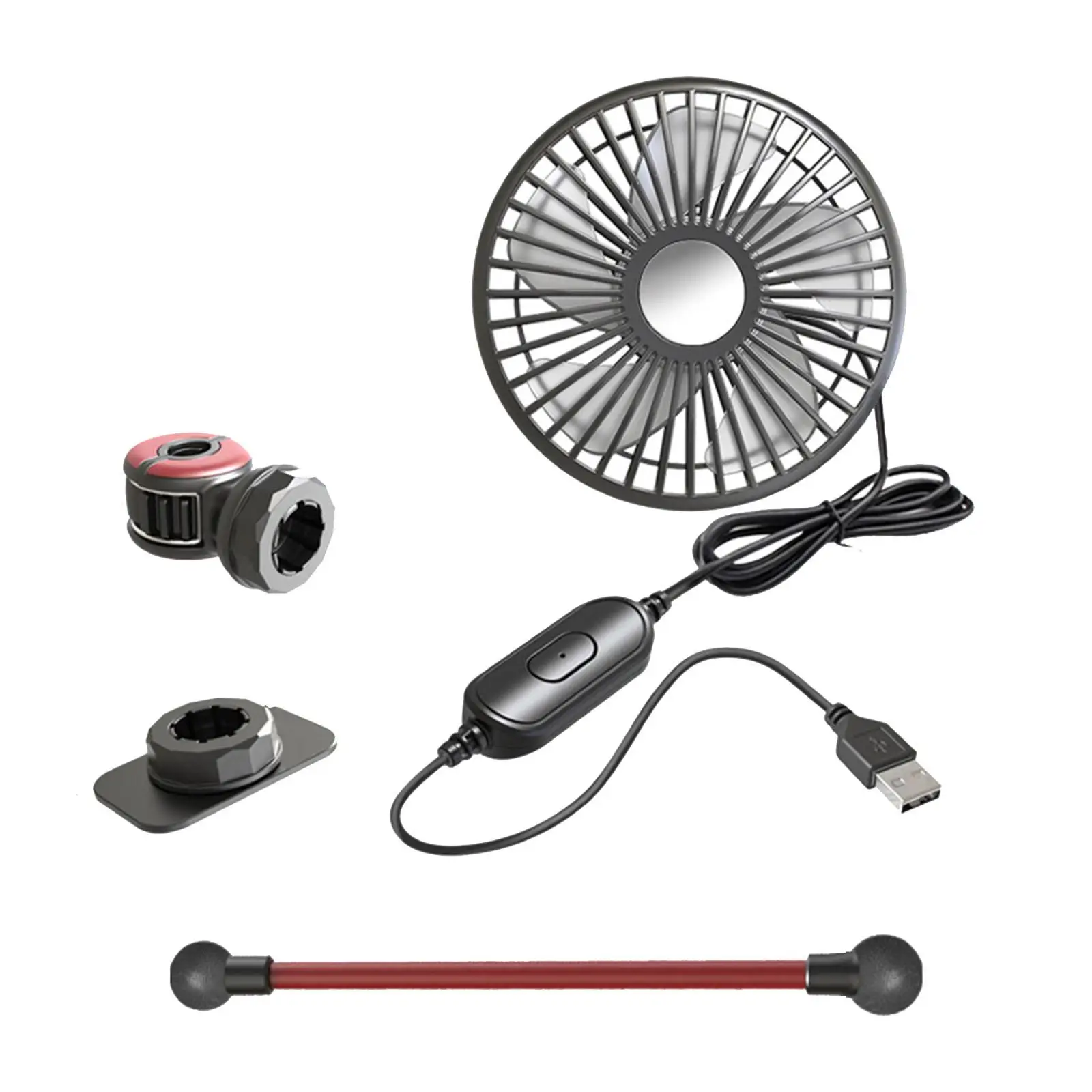 360 Rotation Air Circulation Fan Portable Car Fan for Truck Office Home