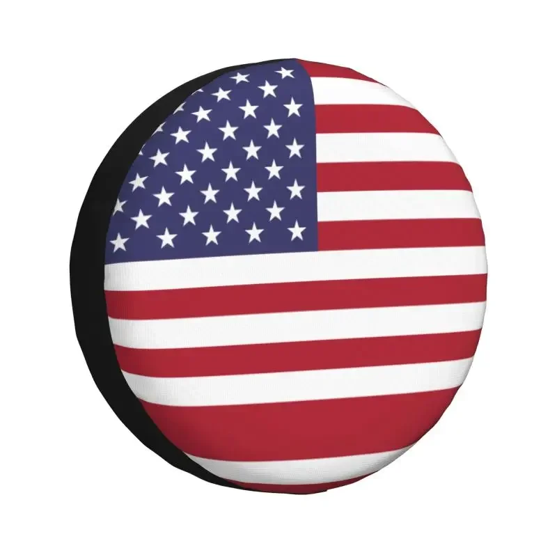 

Flag Of The United States Spare Tire Cover for Suzuki American USA Patriotic SUV RV Trailer Car Wheel Protectors Accessories