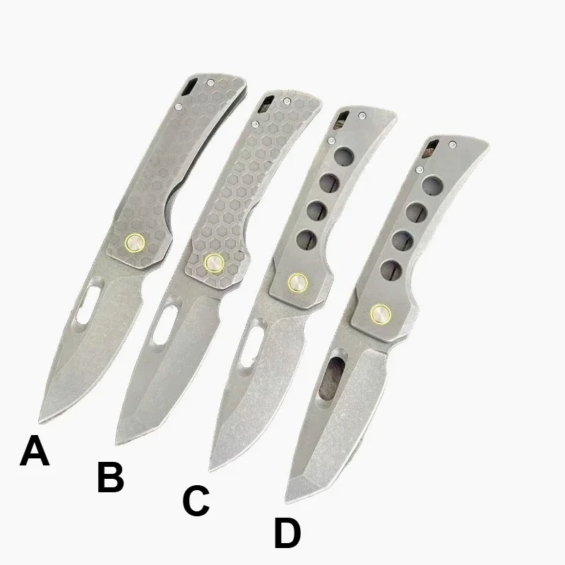 

New High Hardness D2 Blade Stainless Steel Handle Folding Outdoor Camping Knife Survival Tactical Hunting EDC Multitool Knives