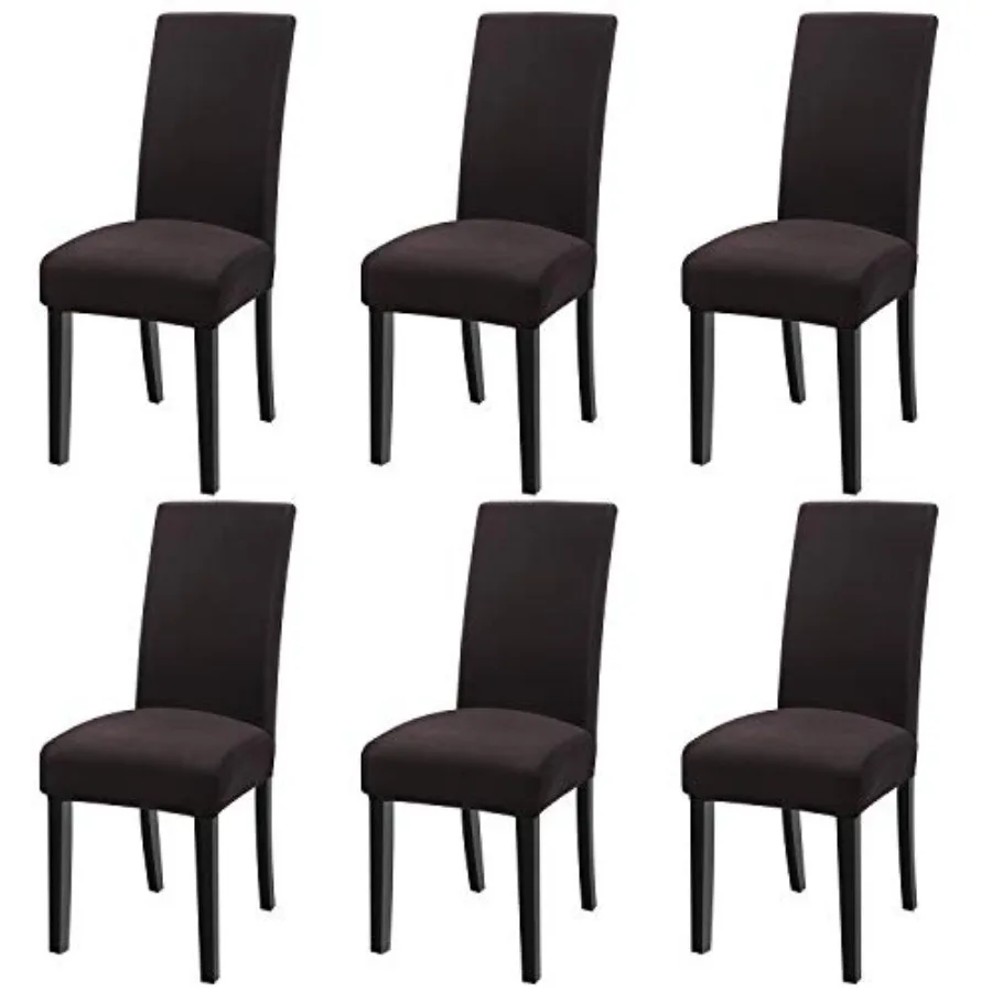 

Super Fit Stretch Removable Washable Short Dining Chair Protector Cover Seat Slipcover for Hotel, Dining Room, Ceremony, Banque
