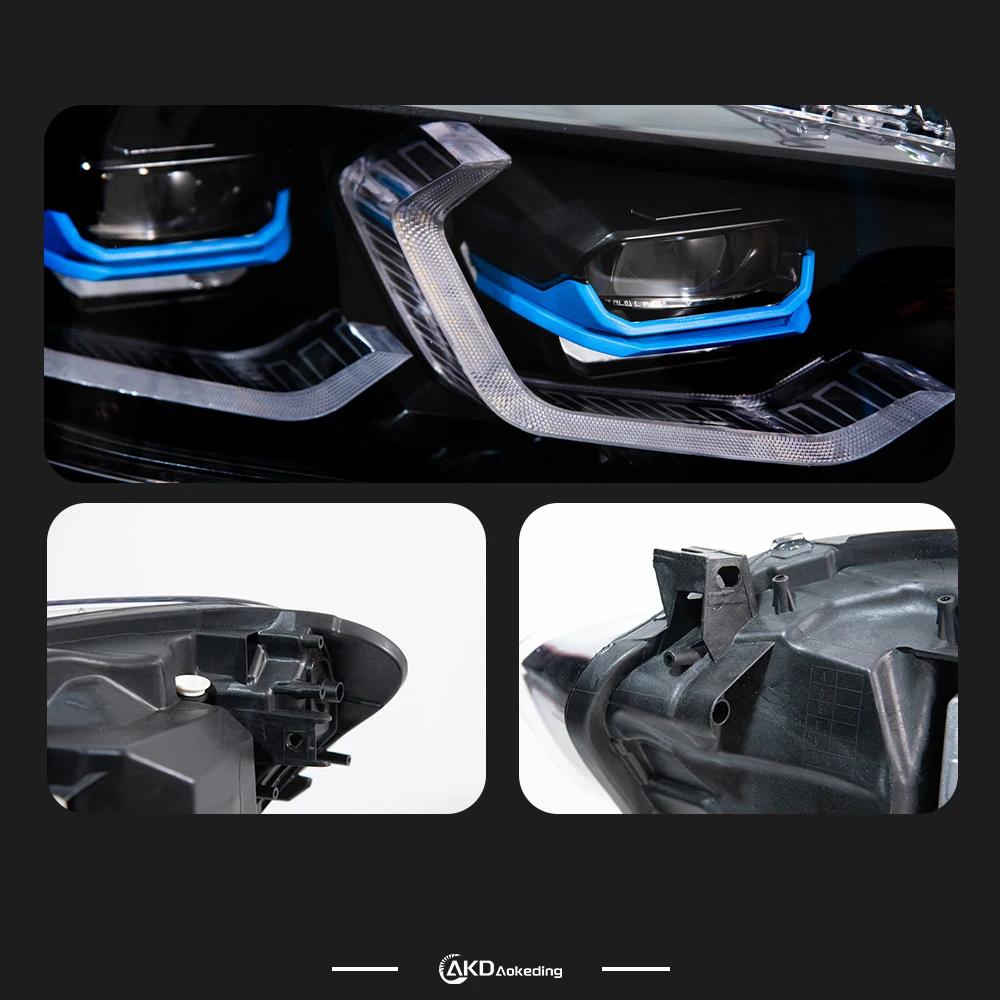 Headlight For BMW F20 2016-2018 Car 12V H7 LED DRL BMW 1 Series Hella Lens Hid AKD Car Accessories