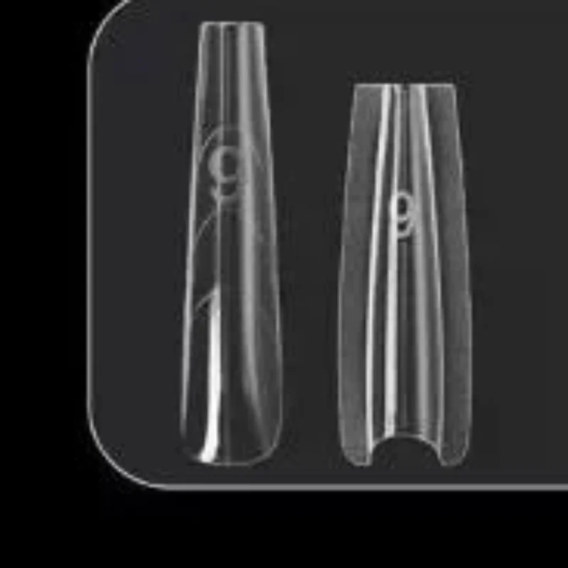 140/280 قطعة ساندويتش أشكال أظافر مزدوجة ملحقات-أشكال مزدوجة قالب سفلي طويل مربع اللوز مسمار الفن أشكال مانيكير أداة #1