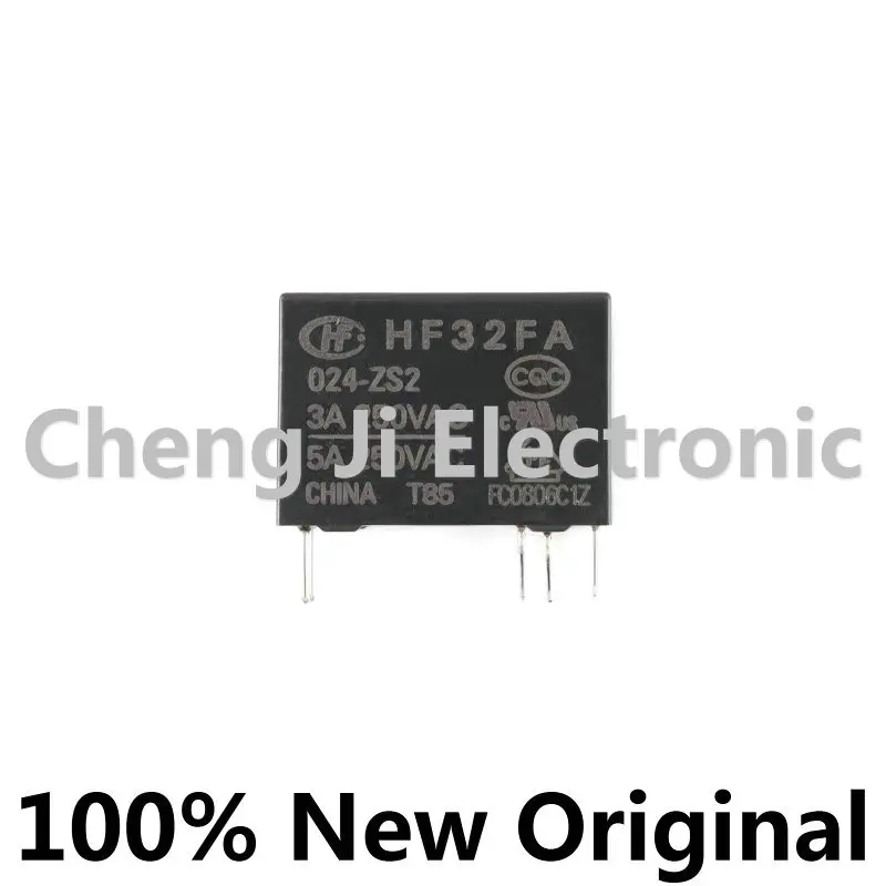 10PCS/LOT HF32FA/005-ZS2、HF32FA/012-ZS2、HF32FA/024-ZS2、DIP5、Brand new original power relay
