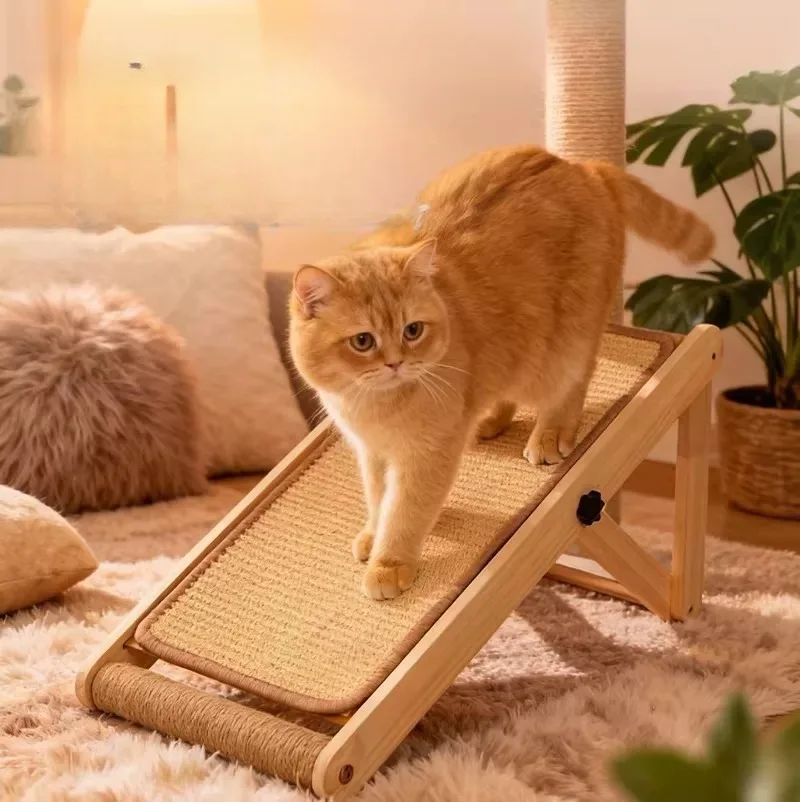 Hemp cat scratching board vertical wear-resistant crumb grinder cat anti-cat scratching sofa self-hi