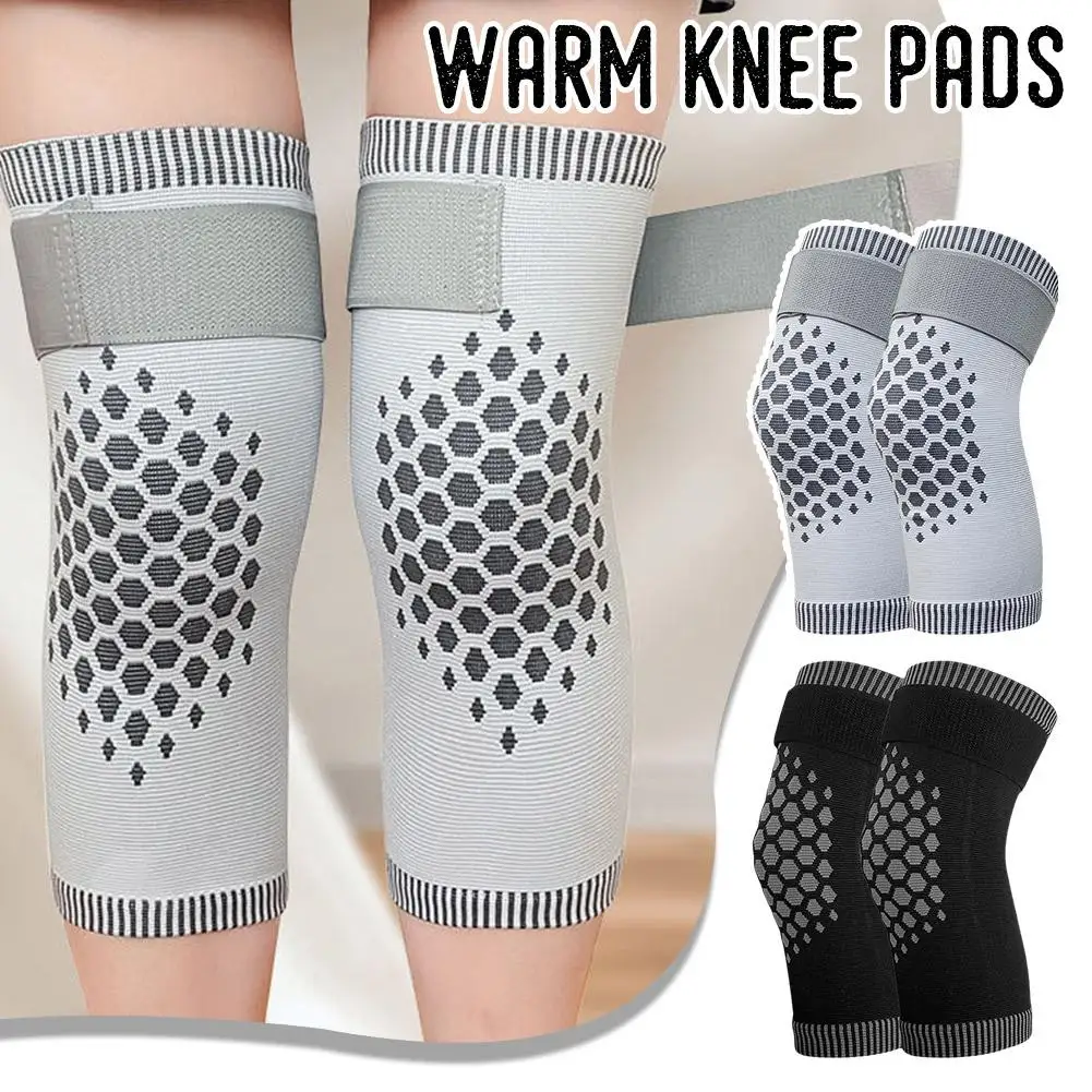 1 paar Warme Knie Pads Graphene Nylon Atmungsaktive Bein Wachen Kalten Winter Knie Schutz Für Radfahren Und Outdoor Skifahren Knie T1X8