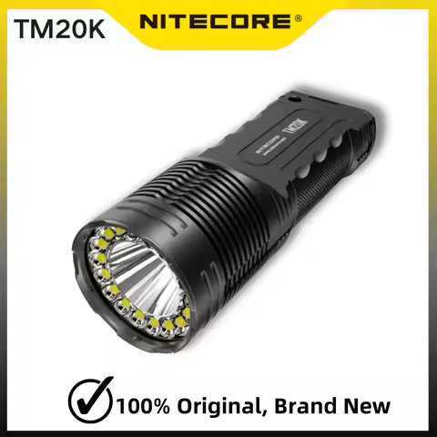 NITECORE TM20K 20000 Lumen Tactical Searchlight Flashlight Built-in 9600mAh Rechargeable Battery