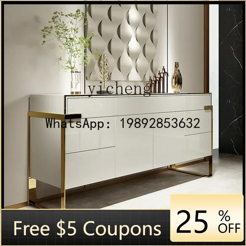 

CC dining side cabinet modern minimalist entrance cabinet living room wall decorative locker home decoration accessories