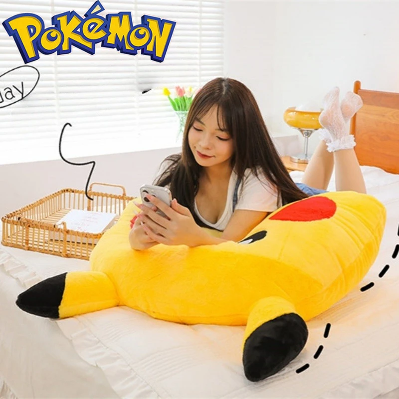 90CM Large Big Size Pokemon Pikachu Plush Cartoon Anime Plushies Pillow Soft Doll Kawaii Stuffed Plushie Ornament Children Gift