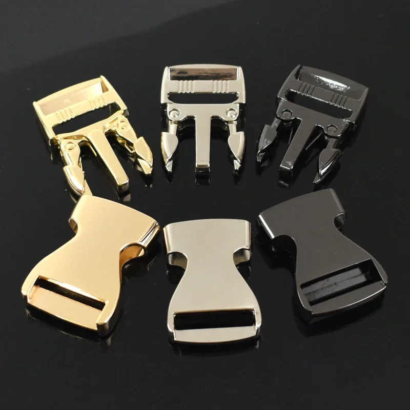 

2/5Pcs 20/25/38mm Metal Quick Release Buckle Belt Backpack Side Carabiner Clip Buckles Safety Webbing Adjustable Clasp Accessory