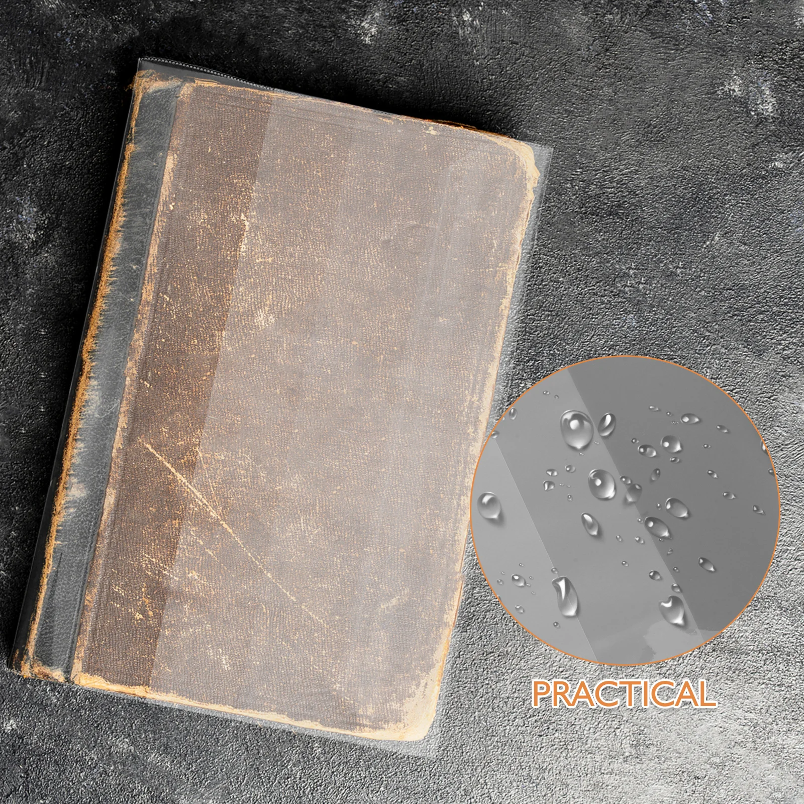 40 pçs capas de livro de plástico transparente manga impermeável protetor transparente para livros didáticos notebooks biblioteca escolar à prova de poeira