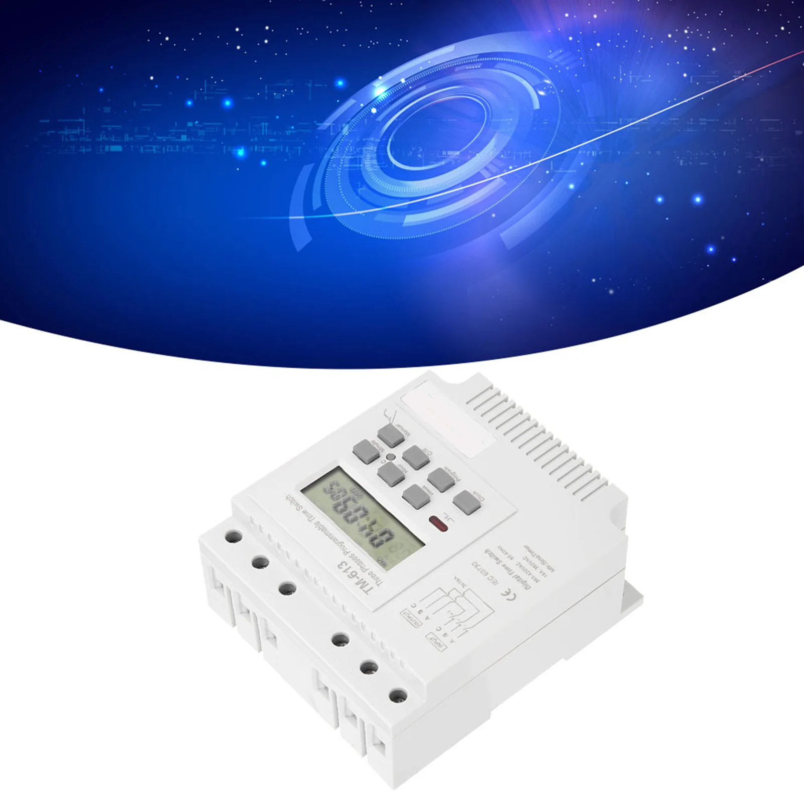 Digital Time Relay Mini Timer Switch TM-163 Three Phases 380V Smart Digital Weekly Programmable Control Power Timer Switch