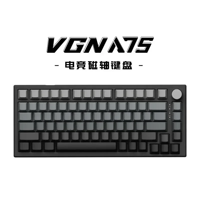 

Vgn A75 Mechanical Keyboard Magnetic Switch Custom Hot Swap Rgb Gasket Dual System Wired Keyboard For Esports Gamer Accessory