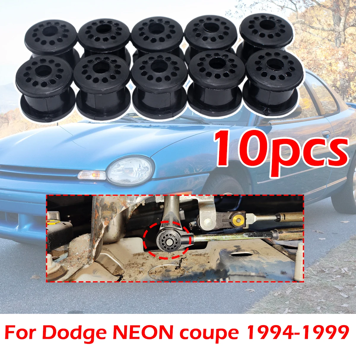 

10X Manual Transmission Gearbox Shift Lever Cable Linkage Rubber Bushing Repair For Dodge NEON coupe 1994-1999 Replacement Part