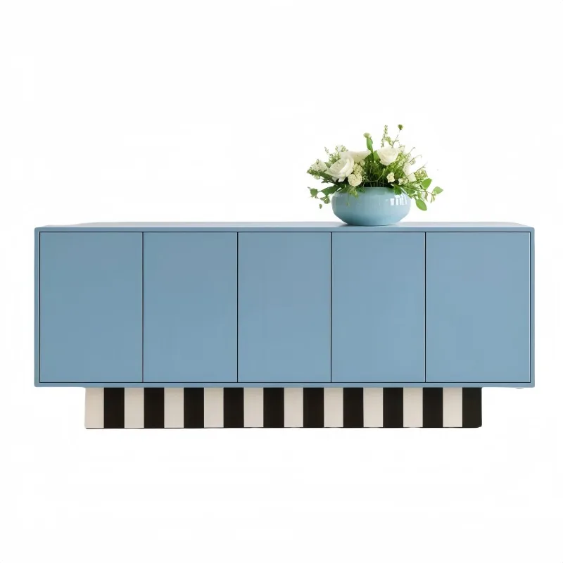 Italian minimalist lacquered dining side cabinet, entrance entrance cabinet, modern minimalist bedroom storage locker