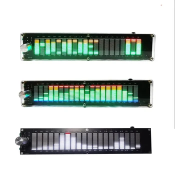 Volume/wire control LED music spectrum display DSP equalizer level indicator light rhythm analyzer VU meter USB 12V car amplifier