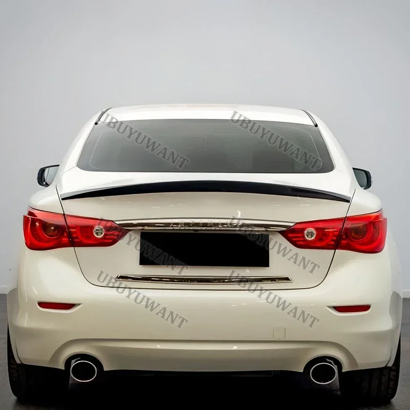 For Infiniti Q50 ABS Rear Spoiler Tail Trunk Boot Wing Cover Car Accessories For Nissan Infiniti Q50 Spoiler