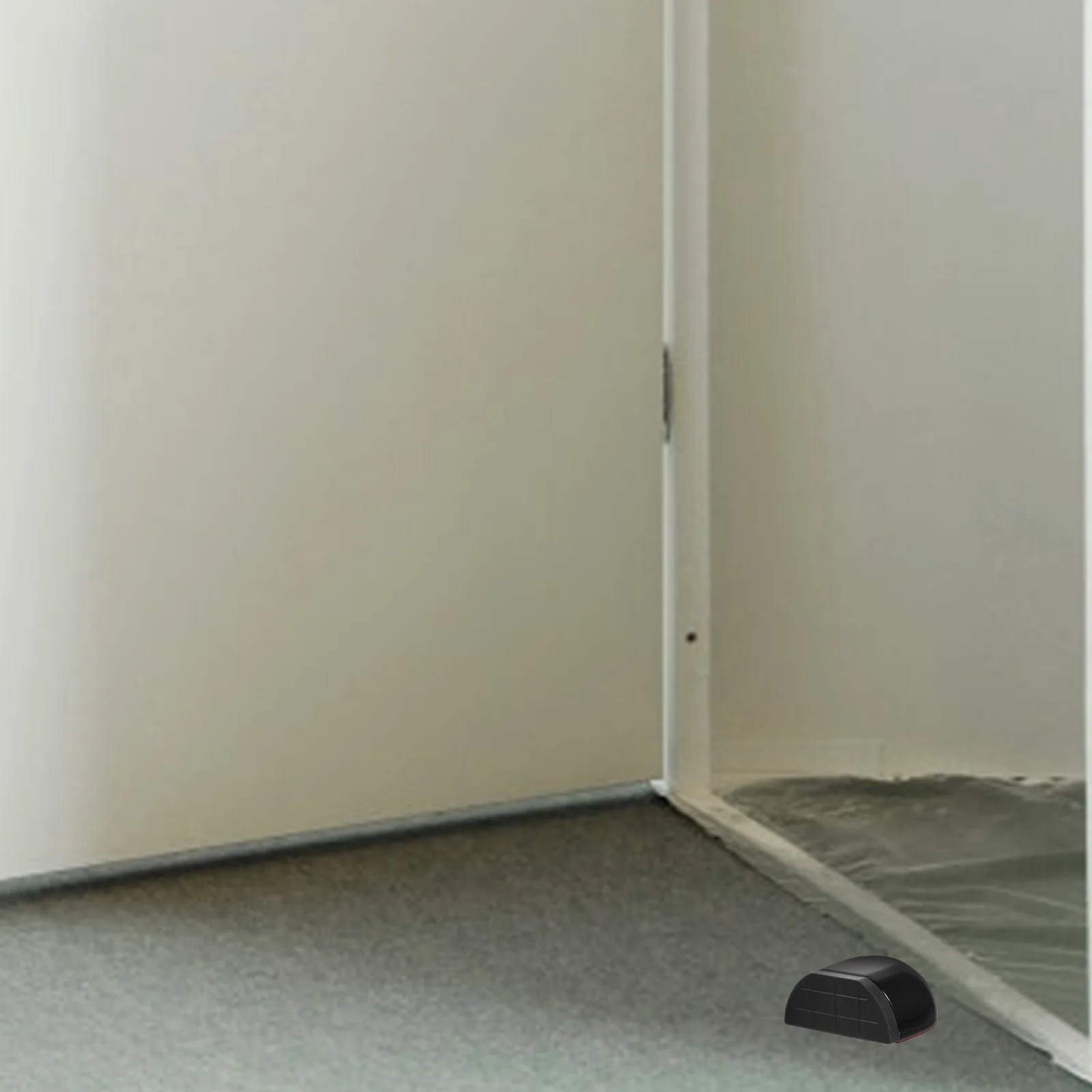 2 قطعة سدادة الباب إسفين حامل الباب البلاستيكي الثقيل المدمج لأمن المنزل تصميم مائل مضاد للتصادم