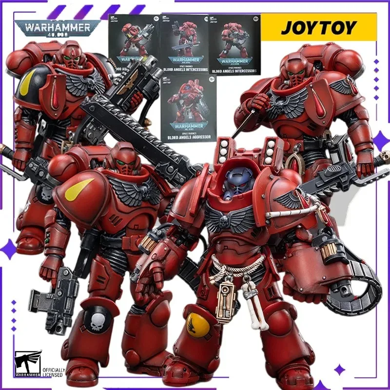 [En Stock] JOYTOY Original 40K1/18 muñeca móvil Warhammer 40000 Star Warrior sangre sagrada Ángel arbitrador móvil modelo de juguete