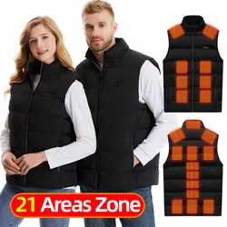 Gilet riscaldato invernale da uomo gilet autoriscaldante elettrico USB da donna giacca riscaldata ricaricabile riscaldamento abbigliamento riscaldato caccia sci