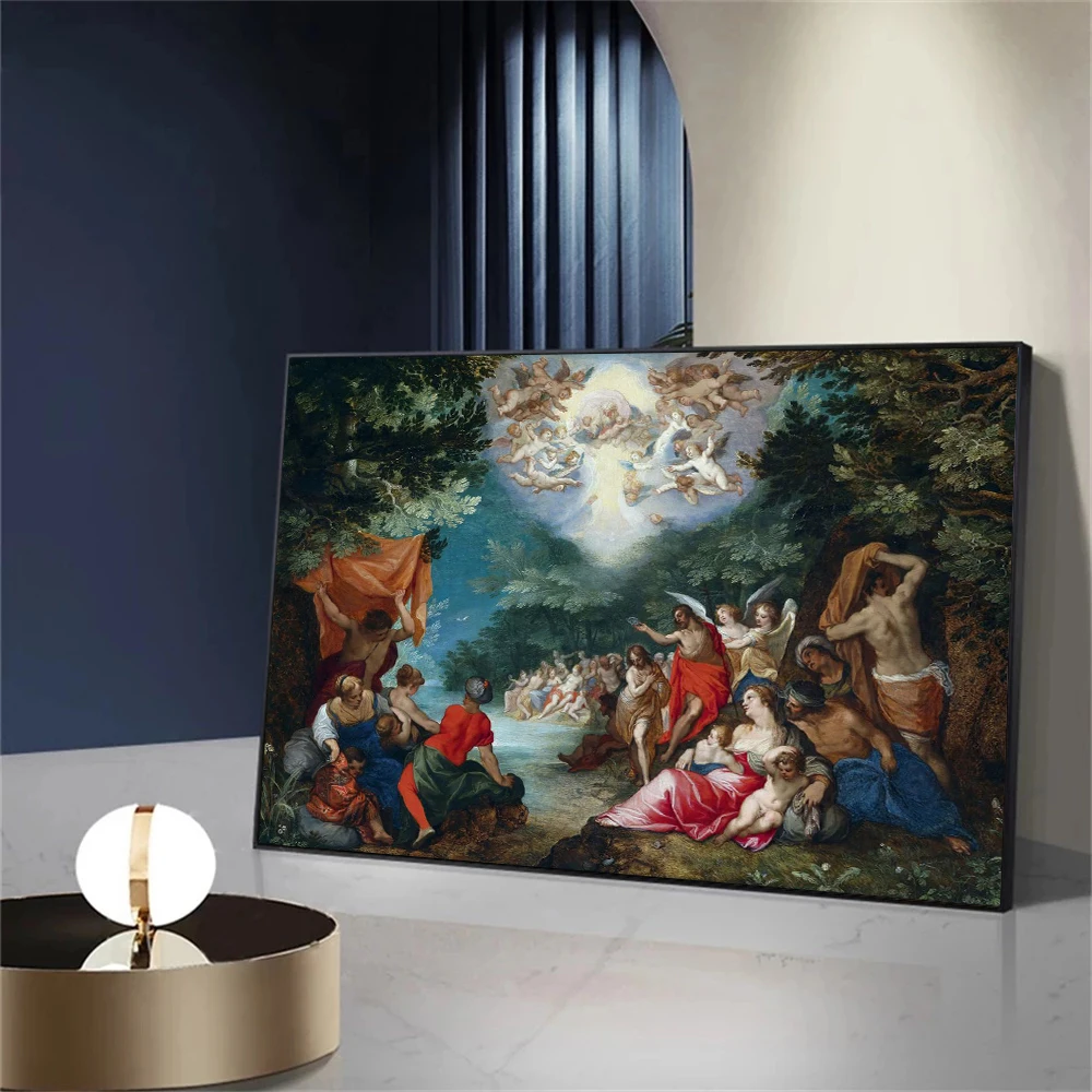 Classic Goddess Oil Painting Retro Group Portrait Poster Famous Art Works Canvas Painting Wall Art Home Decoration Aesthetic
